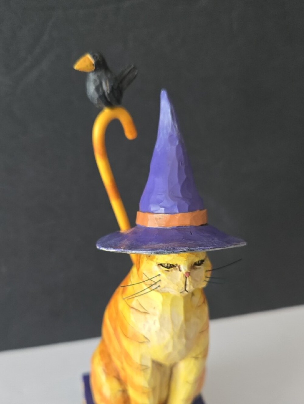 2006 Jim Shore Kitty in a Witch Hat Resin Halloween Figurine - Picture 6 of 12